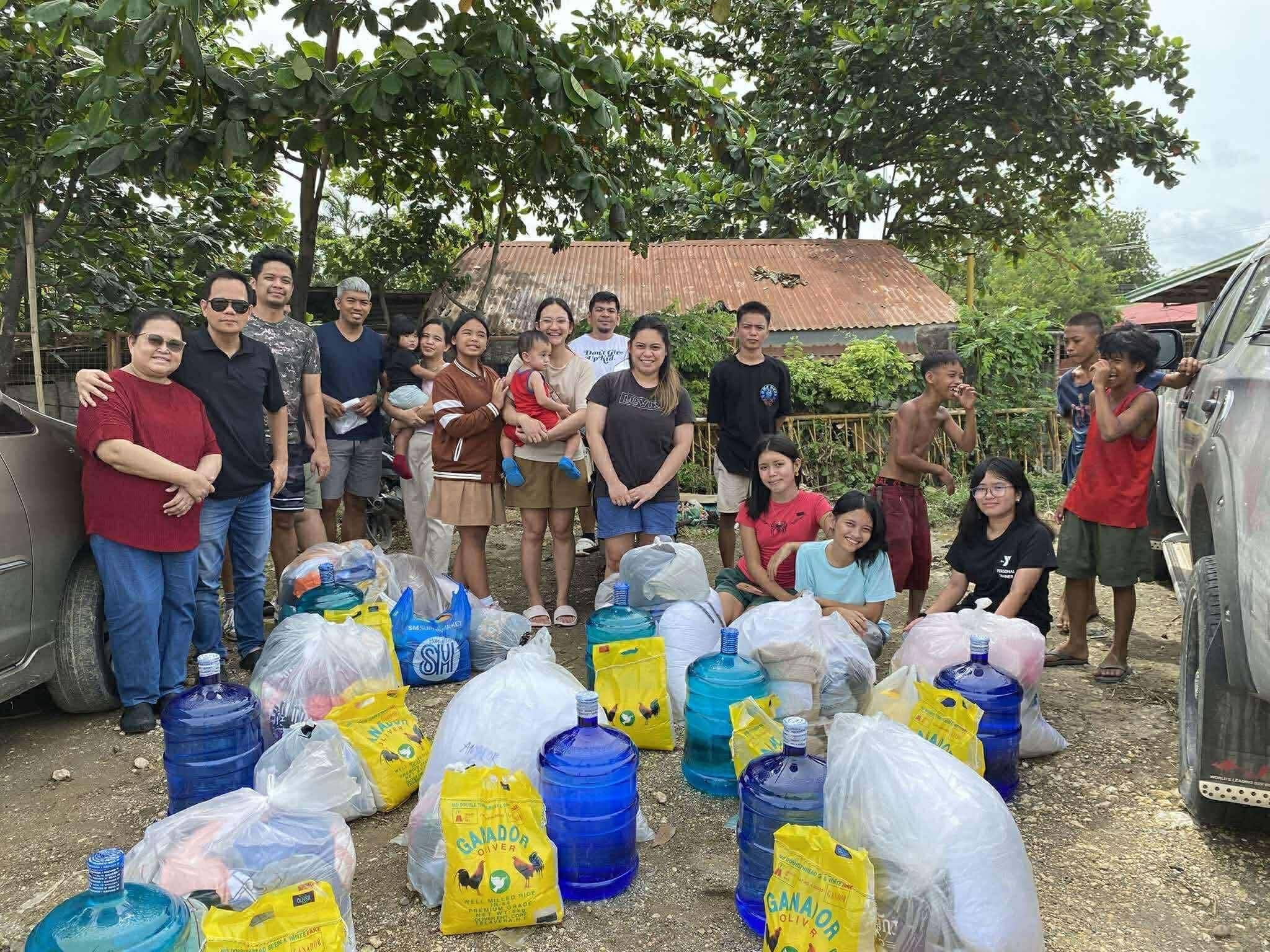 Feeding program inside evacuation center