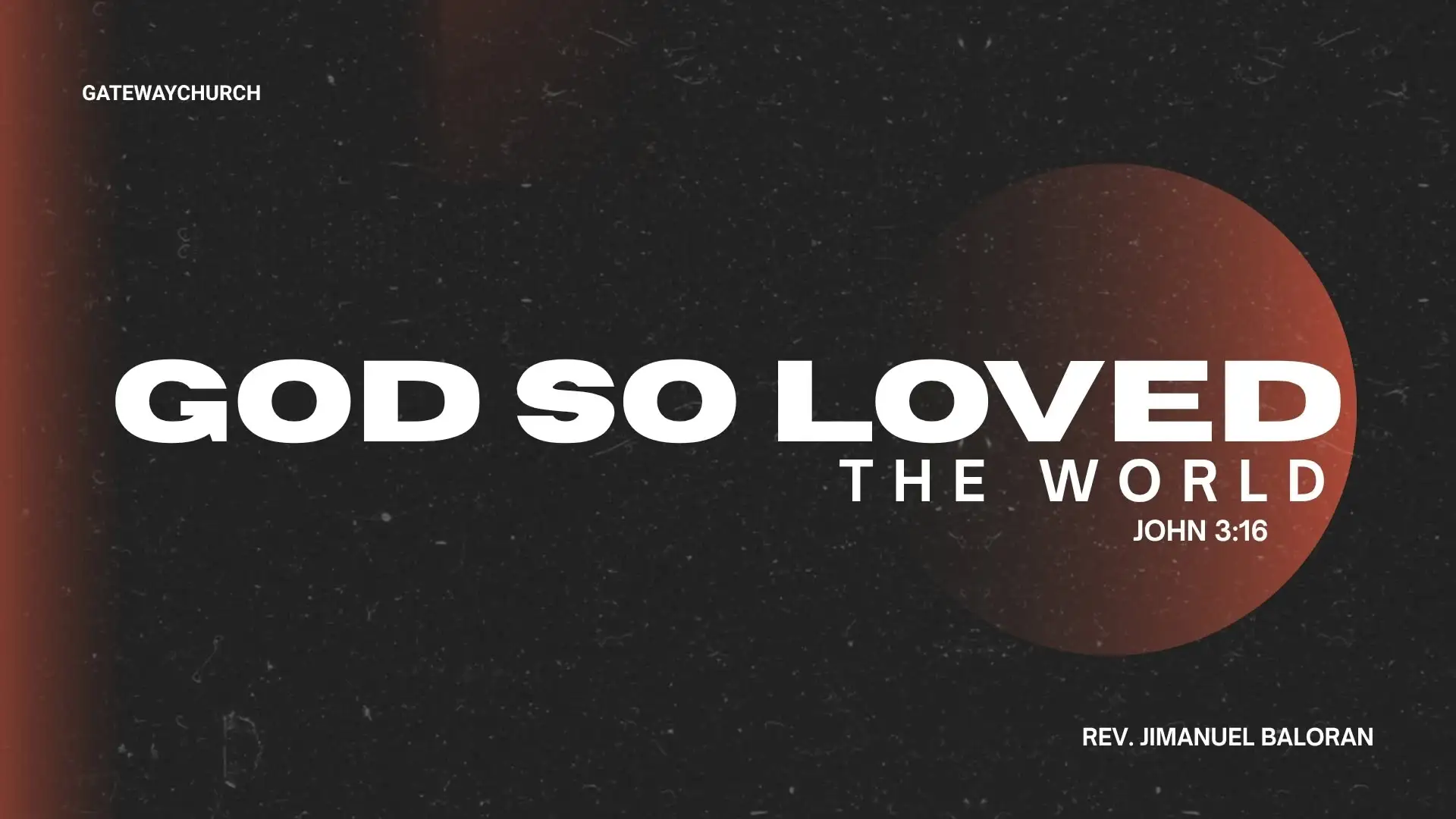 God so Loved the World